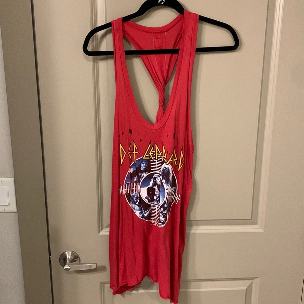 Free People Graphic Tank Tunic